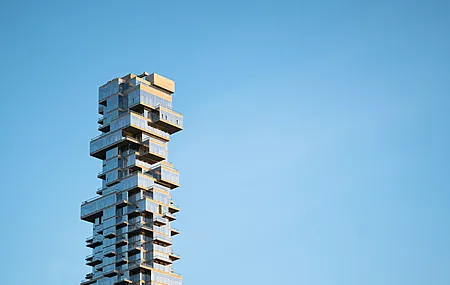 热门建筑 简单背景、极简主义 抽象 艺术 设计 蓝色 天空 电脑 无水印壁纸 4000×2668
