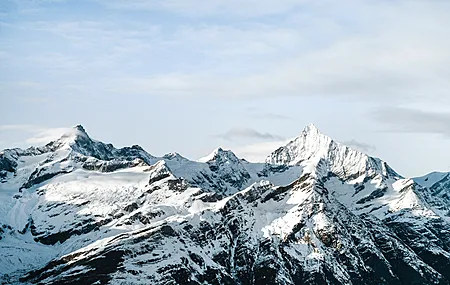 热门山 雪 自然 山脉 蓝天 寒冷 风景 电脑 高清壁纸 4896×3264
