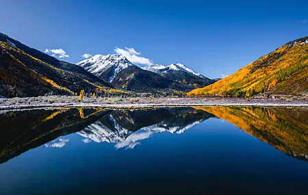 摄影 风景 自然 湖泊 水 山脉 天空 云 森林 树木 壁纸 4866×3244