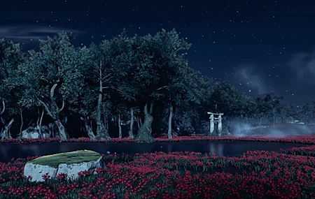 精选风景 花园 对岛 幽灵 弱光 数字 艺术 无水印壁纸 4627×2603