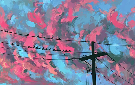 风景 天空 插图 数字艺术 云 夜晚 奇幻艺术 艺术品 绘画 壁纸 3840×2160