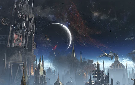 唯美电子 游戏 战锤 太空 陆战队 星球 星际大战 战斗 星际 宇宙 飞船 城市 壁纸 3840×2160
