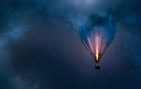 自然 风景 摄影 天空 星夜 星空 云 热气球 夜 街景 4K壁纸 3840×2160