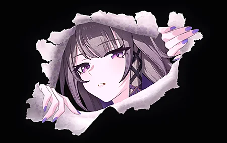 本岛 星铁 赫塔 动漫 女孩 紫色眼睛 紫色指甲 女性 壁纸 3840×2160