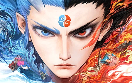 哪吒 敖丙 三界往事 海报 带鱼屏魔童闹海 2K 4K高清壁纸 3440×1440