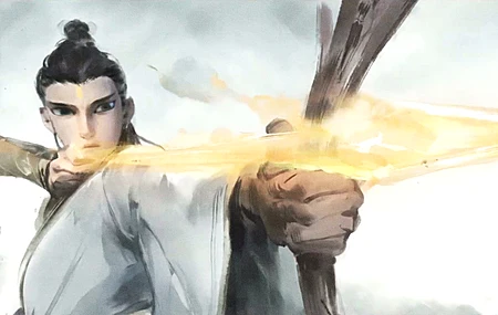 哪吒 魔童闹海 水墨 带鱼屏2K 4K壁纸 3440×1440