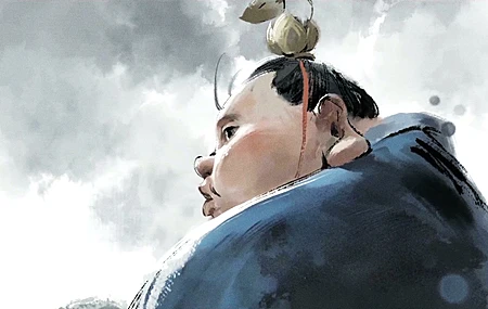 热门太乙真人 水墨 带鱼屏魔童闹海 哪吒 2K 高清壁纸 3440×1440