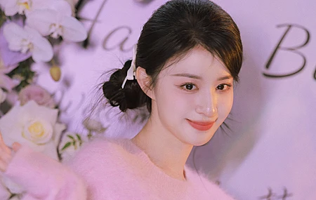 粉色毛衣 可爱 美女 王楚然 带鱼屏 2K 壁纸 3440×1440