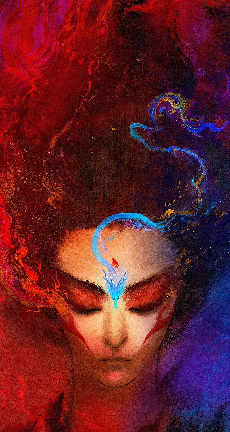 超清哪吒 龙 唯美 高清 4k 手机图片 魔童闹海 手机 桌面壁纸 1768×3840