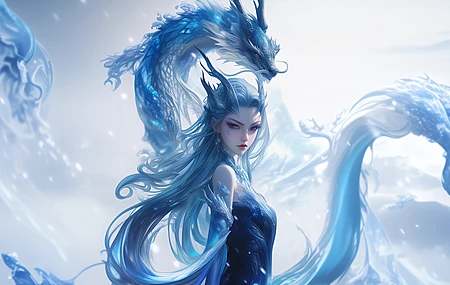 哪吒 魔童闹海 敖闰 唯美 带鱼屏 2K 壁纸 3440×1440