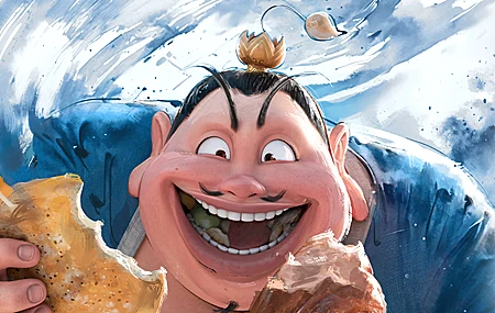 绝美太乙 真人 哪吒 魔童闹海 水墨 电脑2K 高清壁纸 2880×1800