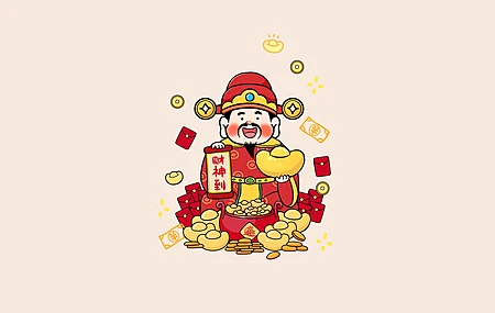 绝美财神 带鱼屏2K 壁纸 3440×1440