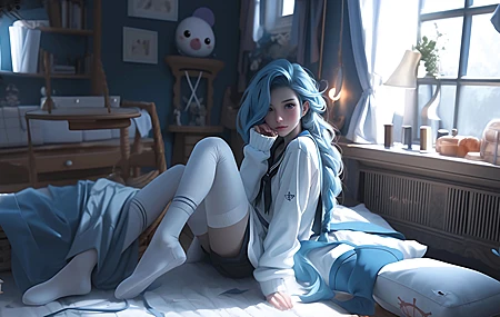 房间 金克丝 4K 动漫 4K高清壁纸 3840×2160