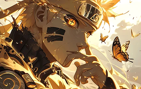 金色 鸣人 电脑火影忍者 2K 壁纸 2880×1800