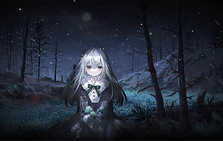 绚丽若叶睦 森林 夜晚 动漫 少女 4k 高清壁纸 3840×2160