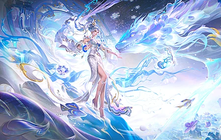 王者荣耀 蛇年 女娲 愿照千秋 游戏 2K 壁纸 2880×1800