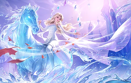 热门王者荣耀 甄姬 雪境奇遇 游戏 2K 高清壁纸 2880×1800