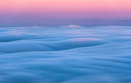 自然 风景 云 山脉 天空 雾 塔 云海 无水印壁纸 5120×2880