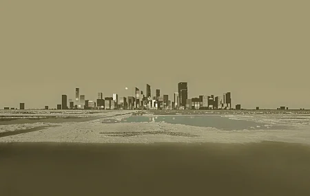 高清风景 插图 建筑 天空 水 城市 景观 摩天大楼 无水印壁纸 8777×6628
