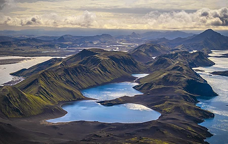 自然景观 山脉 山丘 水 云 天空 远景 壁纸 7765×3882