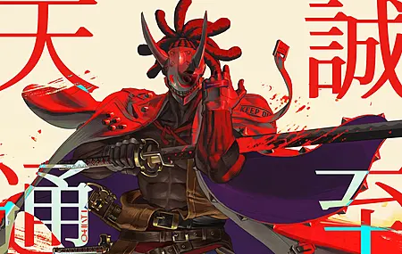 热门深色皮肤 腹肌 奋斗 血液 刀 角 夹克 肌肉 武器 腰带 面具 斗篷 高清壁纸 4096×2574